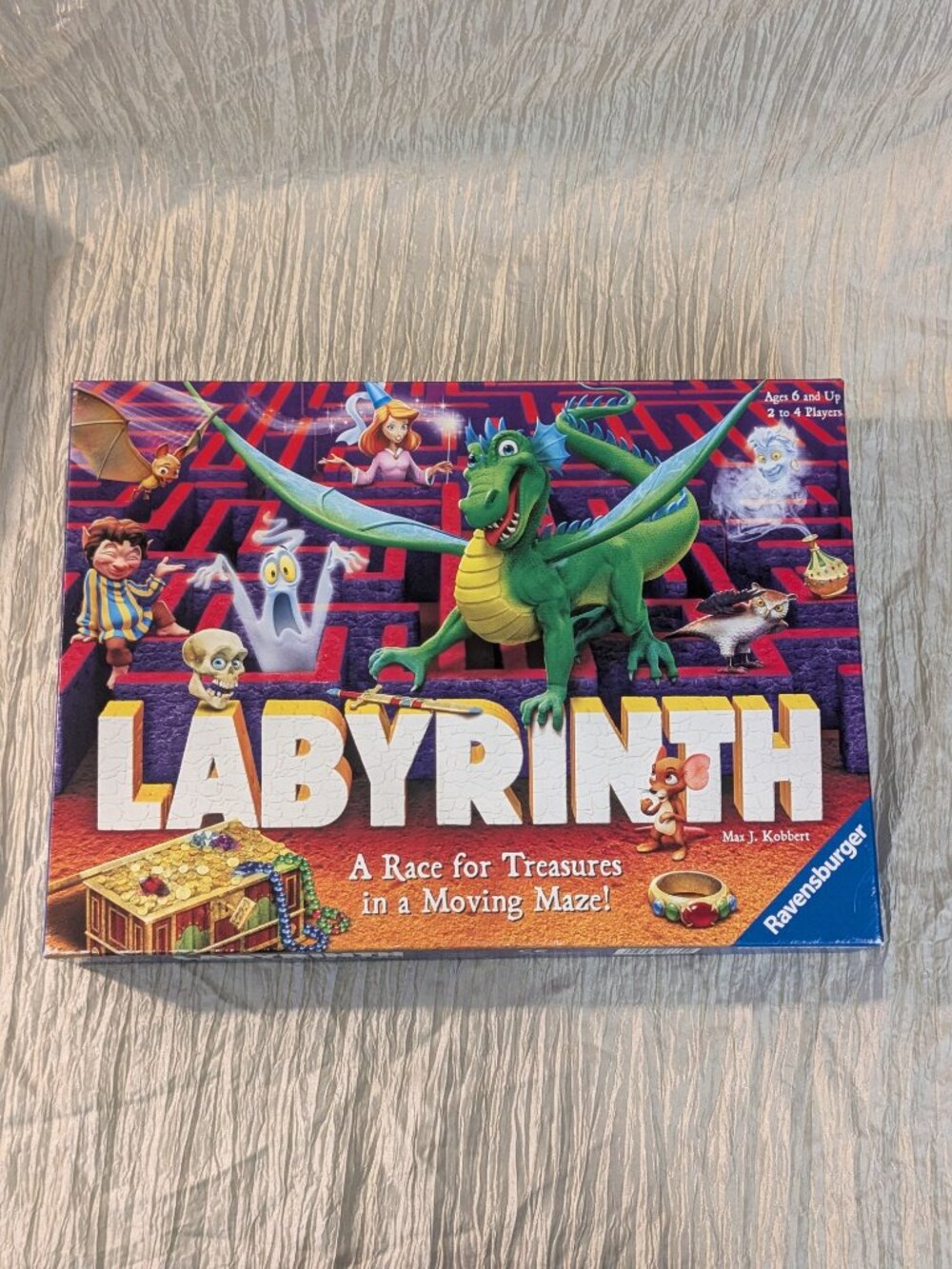 Ravensburger Labyrinth Board Game Fantasy Moving Maze Dragon Fairy Complete Fun!